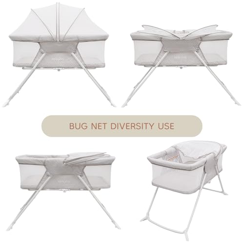 MFSLOVE Foldable Newborn Crib With Bug Net Baby Bed Infants Travel Cot,gift for newborn - Image 7