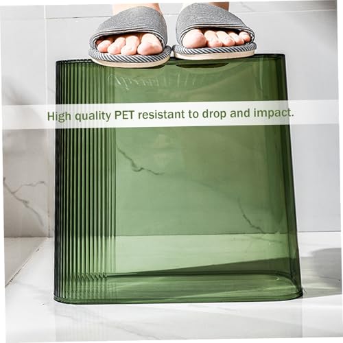 Poubelle verte transparente Jorzer de 14L pour petits espaces - 7