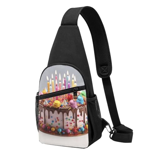 Sac à dos à bandoulière pour voyage et randonnée légère avec imprimé graphique moderne