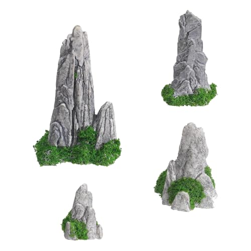 FUSONGQINTANG 4 Stück Miniatur Berge Deko Landschaft Asiatische...