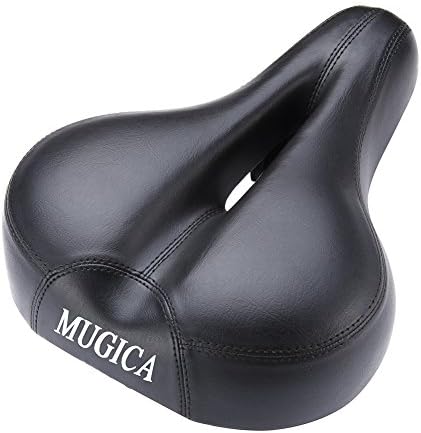 Taikesi Bicycle Suspension Cruiser Saddle, Wide Bike Seat Cruiser Gel Comfort Soft Foam ¡­