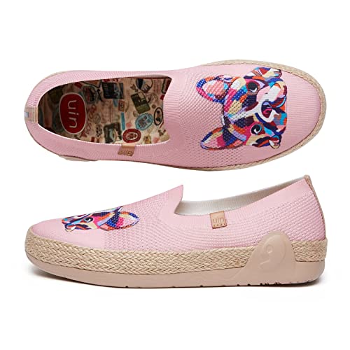 Image of UIN Shoes for Women Slip On Sneakers Comfortable Lightweight Barefoot Travel Art Painted Casual Loafers