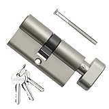 Bwintech 1 pieza 30T/30mm Euro Latón Cilindro, níquel satinado