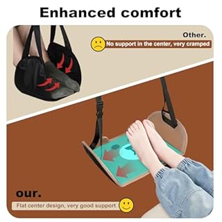 Poggiapiedi per bambini, Poggiapiedi regolabile, Aeroplano, Accessori da viaggio per aerei/auto, Utili Gadget Aereo Fare Viaggio a lunga distanza Facile e Comodo