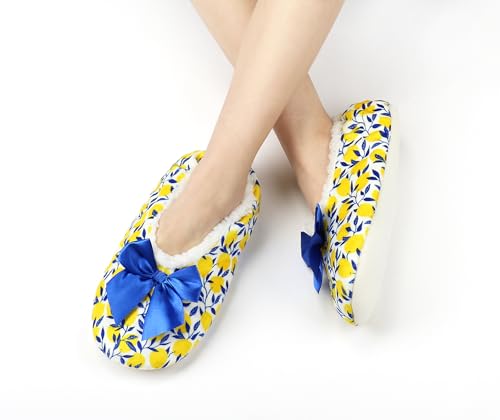 Image of Keyela Women Cozy Warm Slipper Socks, Non Slip Gripper Indoor House Socks | Soft warm cozy fabric, gripper anti-slip bottom for bedroom, lounge and all indoor daily use