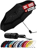 Repel Windproof Travel Umbrella - Compact & Withstands Winds up to 100MPH, Strongest Premium Auto Folding Umbrella for Rain and Sun - Durable, Light & Portable for Women & Men, Fits Backpack & Cars