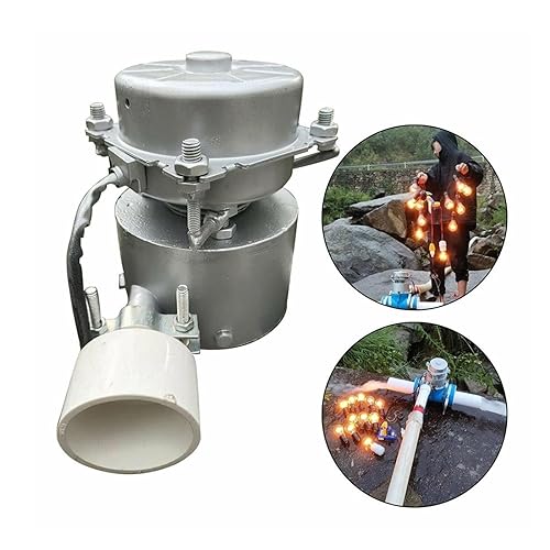 1000 W 220 V 50 HZ Liga De Alumínio Turbina Gerador Hidrelétrico Iluminação Doméstica Miniatura Incl