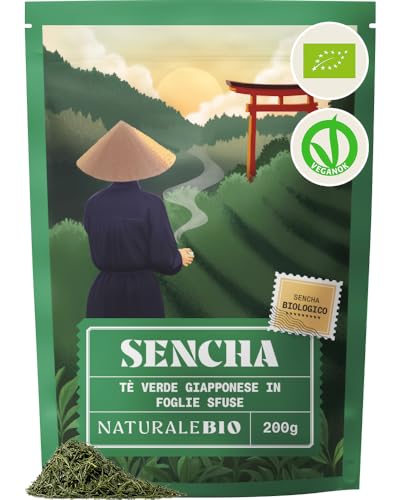 NaturaleBio Tè Verde Sencha Giapponese Bio in Foglie Sfuse