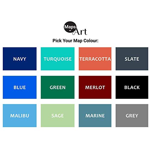 Japan Map Poster 24X36, Japan Wall Art Print 8X10, Handmade Topographic Japan Decor For Home, Country Map Of Japan Souvenir Gifts By Maps As Art #TOP1