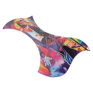 FECAMOS Garde de Guitare, Connexion Ferme Pratique Belle Guitare Acoustique en PVC Pickguard Anti-Rayures pour la… - Les Beatles, Paul McCartney, John Lennon, RIngo Starr, George Harrison FECAMOS Garde de Guitare, Connexion Ferme Pratique Belle Guitare Acoustique en PVC Pickguard Anti-Rayures pour la… – Image 5