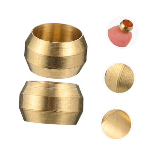 KICHOUSE 25pcs Brass Oil Cores Tubing Accessories Compression Sleeve Fittings for Bearings Hinges Wear Strips