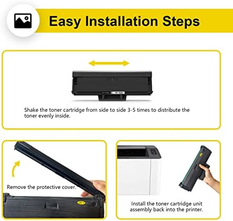 Colorfly 106A Toner Cartridges Compatible for HP 106A W1106A Replacement for Laser 107a 107r 107w MFP 135a 135r 135w 135wg MFP 137fnw 137fwg (1 Black)