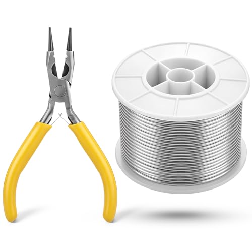 Mudder 12 Gauge Wire for Jewelry Making,Silver,1 Roll