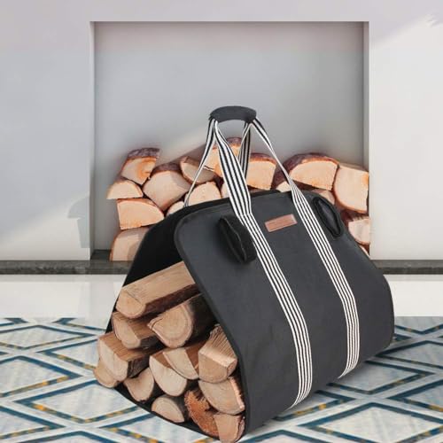 Myfireplacedirect Indoor Heavy Firewood Log Carrier Tote thumb #4