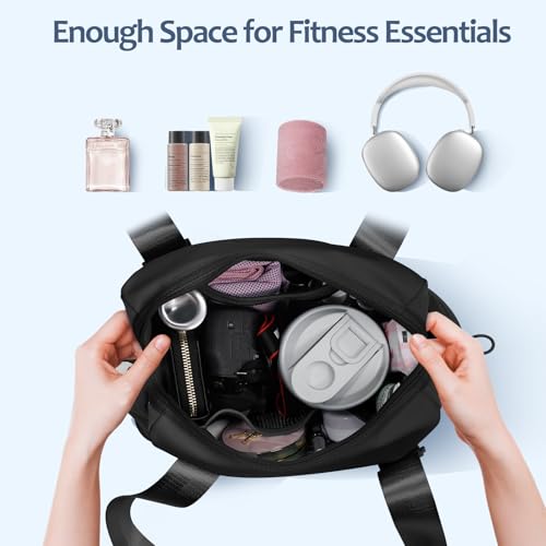 Cysiyu Mini Gym Bag For Women Girls Small Gym Tote Bag With Wet Compartment Waterproof Travel Duffle Bag Cute Workout Sport Bag thumb #4
