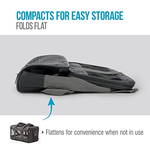 Sherpa Travel Transportbox für Haustiere, von Fluggesellschaften zugelassen, Large, anthrazit