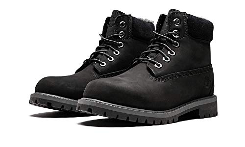 Image of Timberland 6 inch Premium w / Faux Shearling Boot with Closure (Toddler /Little Kid /Big Kid)