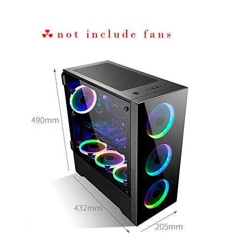 GOLDEN FIELD Z21 PC Case Gaming Computer Case EATX/ATX/MATX/ITX Mid Tower Case Tempered Glass Openable Side Panel
