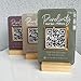 Pahdecor 3D Customized QR Code Sign Stand, 4 X 6 Inch Mini Sign, Small Business Scanning Payment Plaque, Cash App PayPal Wifi Qr Code Signage, Leave A Good Review Panel For Beauty Salon
