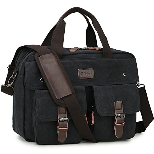 Maletín para ordenador portátil 15.6 pulgadas bolsa viaje lona