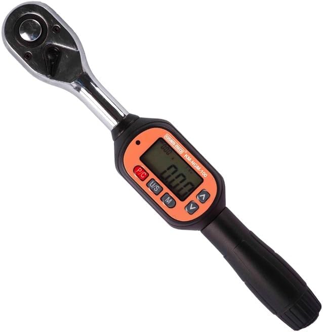 KUSAM-MECO KM-NGM-100 Digital Torque Wrench (3-100 N.m) | ±2% High Precision | LED & Buzzer Torque Alert | 1/2" Drive | Professional Automotive & Industrial Torque Tool