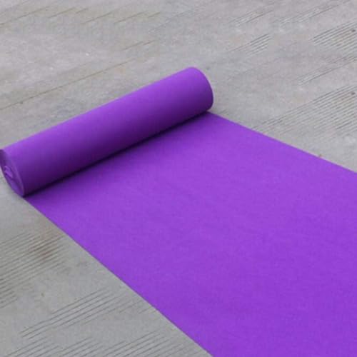 Alfombra morada pasillo bodas resistente a decoloración y de un solo uso 2