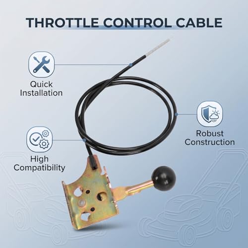 Cable de control para cortacésped 06900412 de 47,24" para reparar el motor 5