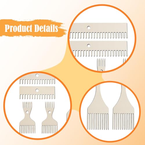 Wsymxuo Wood Weaving Loom Comb Kit Tapestry Beater Comb Versatile Woven Making Crafts