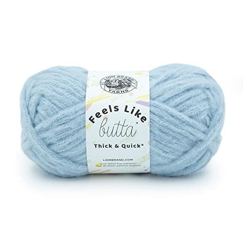 Image of Lion Brand Yarn Feels Like Butta Thick & Quick Yarn, Niagara Mist