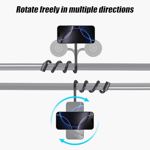 Abrazadera ajustable flexible de 360 grados de aluminio para soporte de trípodes 4