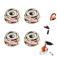 4 Stück Messermutter M10 x 1,25, Trimmerklingenmutter, Ersatzmutter-Set, Muttern Linksgewinde,Rasentrimmer Kopfadapter,Universelles Zubehör für Gartenwerkzeuge, für Rasentrimmer und Freischneider