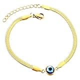New 2026 Stainless Steeblue Eviieyie Charrm Bracelet For Women Hers Rustproof Snake Chain Bangle Fashion Wrist Jewelry Perfect For Gift For Special Occasions Jewelry Fashion Accessories Creative Gift