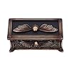 Nemesis Now Death's Head Treasure Ornamental Box – Skull and Moth Design, Aged Bronze Finish, Gothic Resin Trinket Box for Home Decor #2