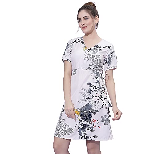 Image of OOMPH! Women's Crepe A-Line Mini Dress Pack of 1