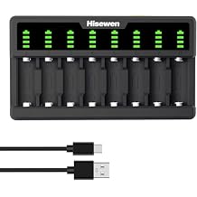 Arlo Battery Charger for Arlo Wireless Cameras VMC3030 VMK3200 VMS3330 3430 3530 and Flashlight Not Included Batteries 8 Bays Charger No Wall Charger