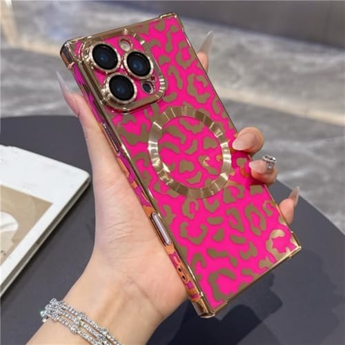 Coque léopard iPhone 16 magnétique anti-choc et optique protégée