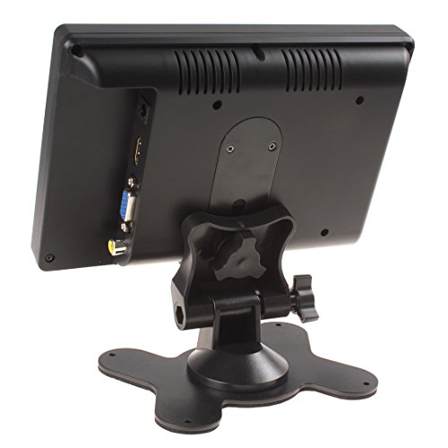 Sallybest 7 Inch Tft Lcd Color Screen 16:9 Hd 800 X 480 Car Rear View Monitor Dvd Vcd Vcr Headrest Monitor With 2 Video Input & Remote Control Support Hdmi + Vga Interface #TOP2