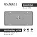 Rightcar Solutions Silicone License Plate Frame | The Original Premium Grade Silicone Car Plate Frame | Rust Proof, Rattle Proof, Weather Proof License Plate Holder (Grey)