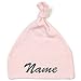 Schnoschi Babymütze in rosa mit Namen hochwertig Bestickt/gestickt