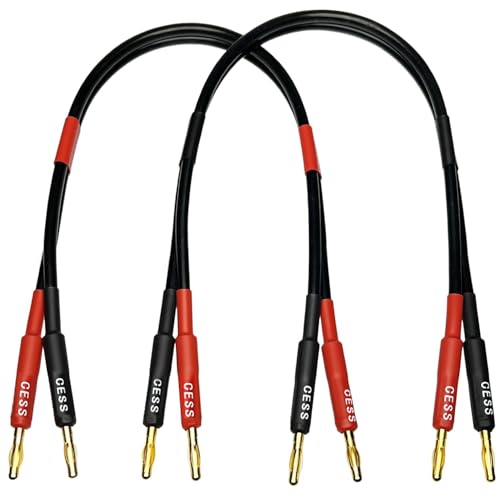 CNCESS CESS-037-2f Banana Plug Male to Male Speaker Cable 12