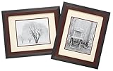 Old Town 2pk 11x14 Designer Frames, Walnut Step