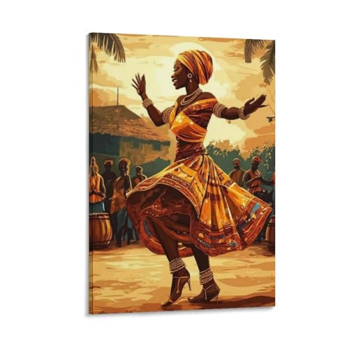 Ghanaischer Kete-Tanz tableau d'art pour vibrer au salon
