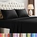 Utopia Bedding 4-Piece California King Bed Sheets Set (Black)