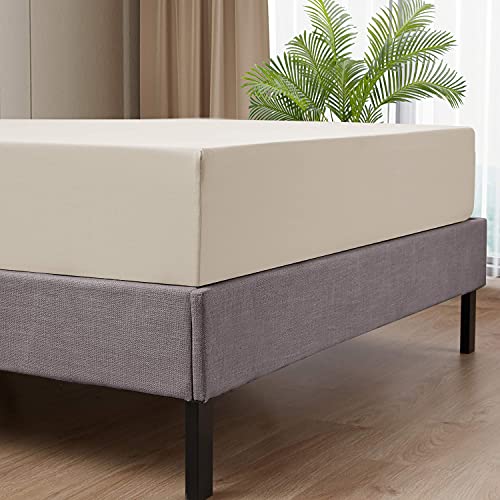 Drap-housse élastique beige pour un lit King size toujours impeccable - 4