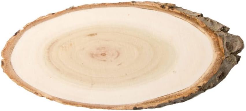Uonlytech 5pcs Oval Pine Wood Wall Hanging Board Wooden Pendant Decor Wall Display Home Office Art DIY Drawing Board