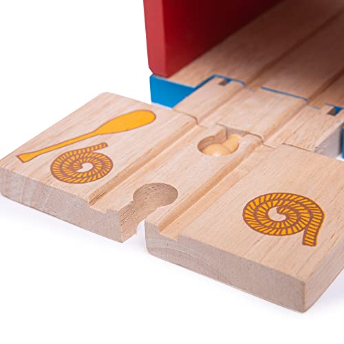 Bigjigs Rail Wooden Pirate Ship Galleon - Pirate Accessories For Wooden Train Sets, Bigjigs Train Accessories, Pirate Ship Toys For Kids, Wooden Toys For 3 4 5 Year Olds #TOP2