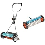 Gardena Comfort Spindelmäher 400 C: Handrasenmäher mit 40 cm Arbeitsbreite für bis zu 250 m² Rasenfläche & combisystem-Vertikutier-Boy: Hand-Vertikutierer zur Beseitigung von Moos, 32 cm Arbeitsbreite