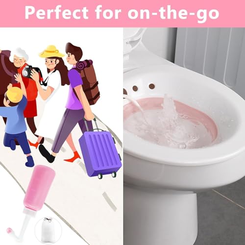 Image of Showvigor 2 Pack Premium Peri Bottle for Postpartum Care | Upside Down Peri Bottle, Portable Bidet for Perineal Recovery and Cleansing After Birth 12OZ /700ml