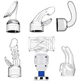 6Pcs Massage Gun Magic Wand Attachments Accessories Massage Stick Headgear Wand Caps Couples Adult Toys Funy fit for Hitachi Magic Wand Inner Diameter 1.77 inch