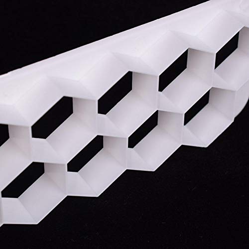 Iskybob 6 Pieces Geometric Cookie Cutter Hexagon And Puzzle Fondant Embossing Plastic Mold Cake Border Texture Impression Mat Baking Decor Templates #TOP7